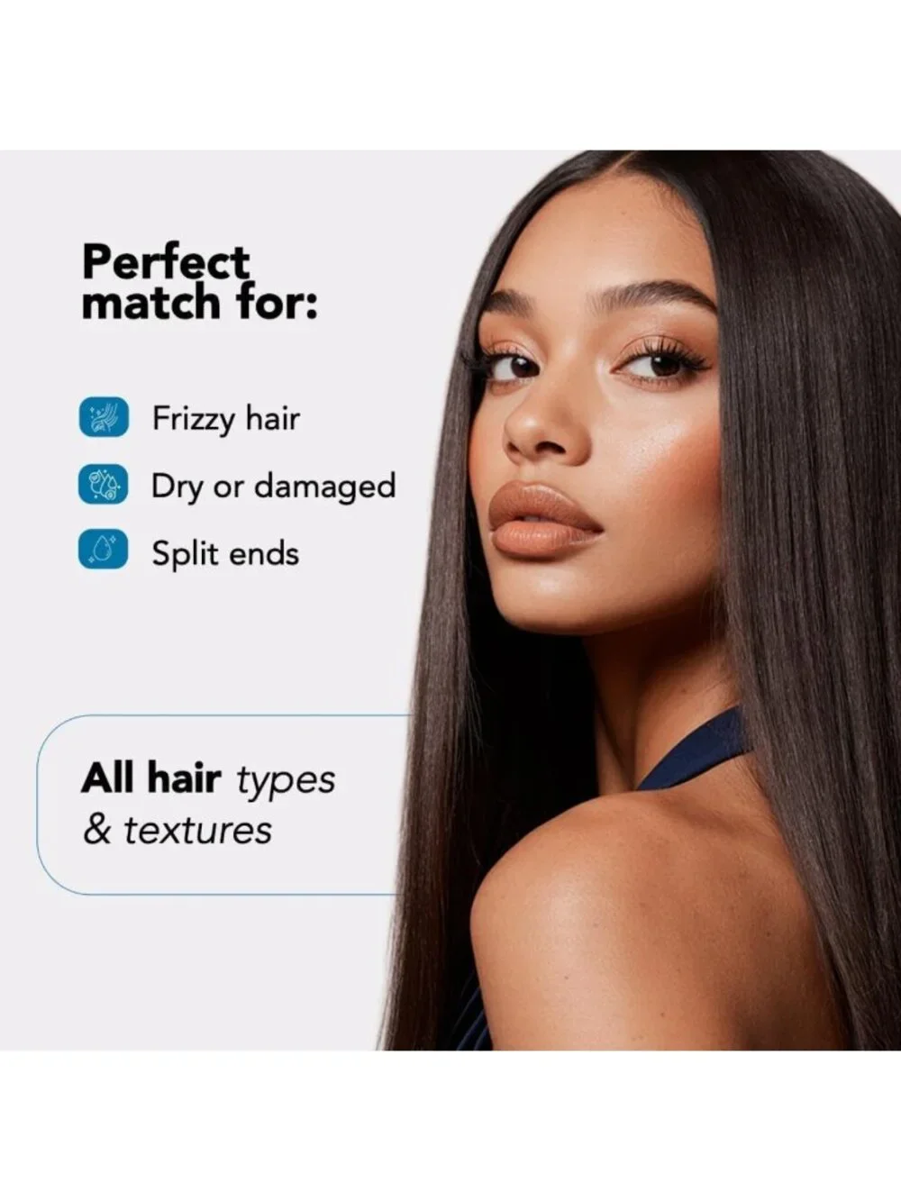 Frizz Control Keratin Hair Treatment - 1-Step Straightening, Formaldehyde-Free